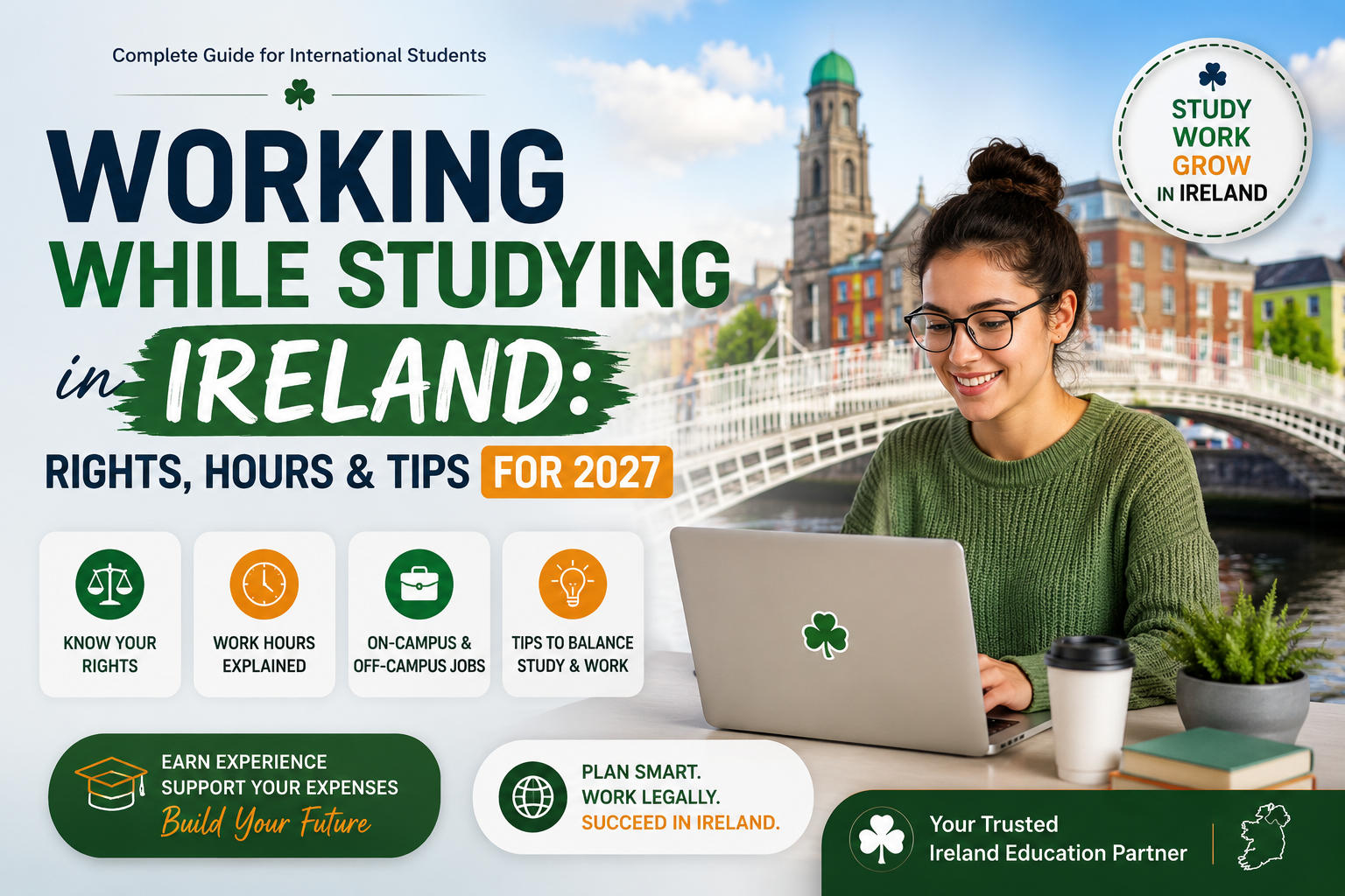 Working While Studying in Ireland: Rights, Hours & Tips for 2027