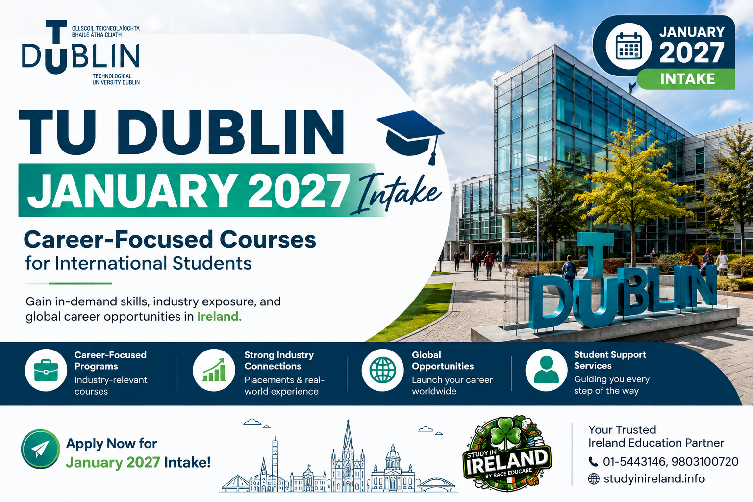 TU Dublin January 2027 Intake: Career‑Focused Courses for International Students
